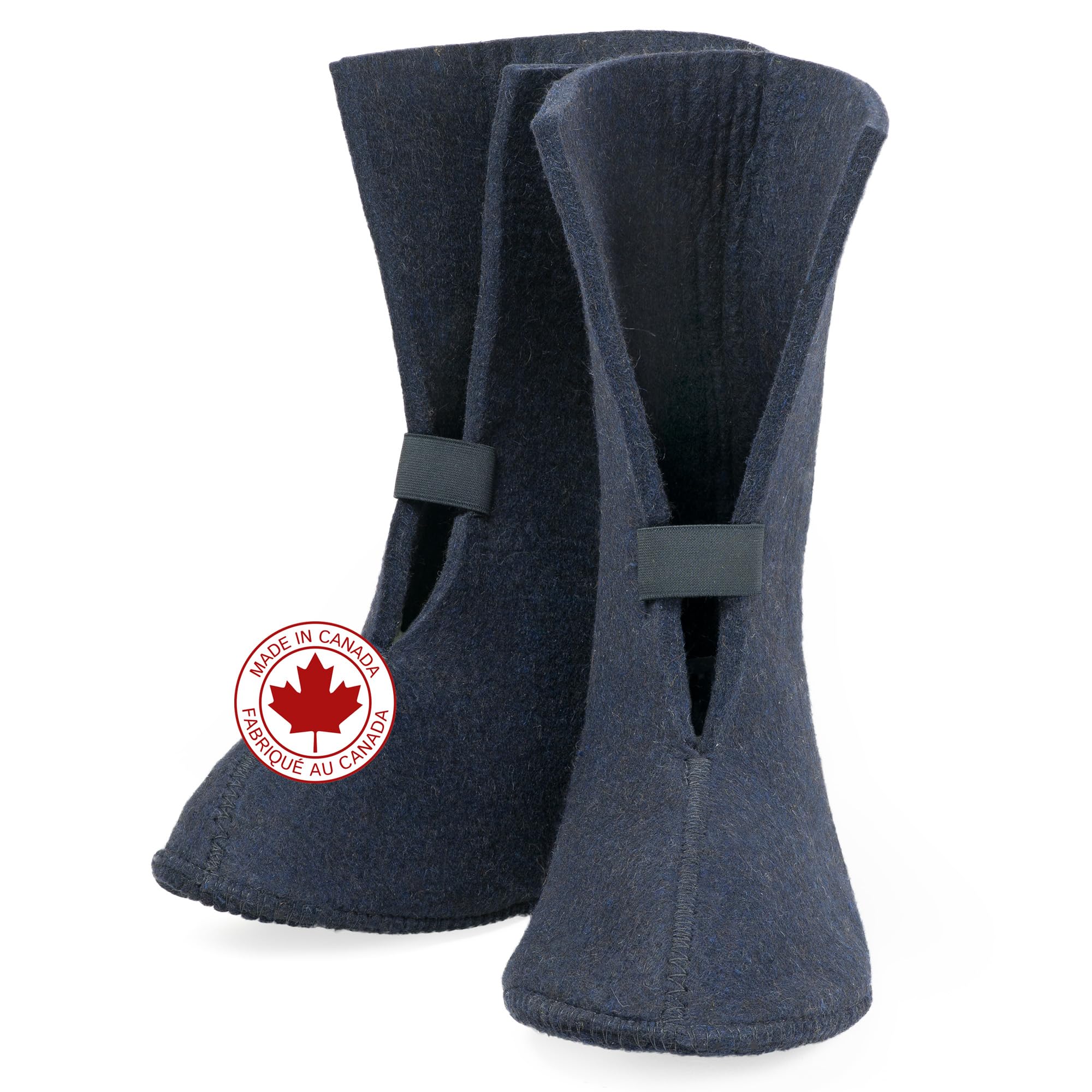 Wool Boot Liners for Men and Women (Unisex), Replacement Felt Liners for Insulating Winter, Hunting, Work, Snow and Rubber Boots, Style 826 BB, Standard Boot (12” high)