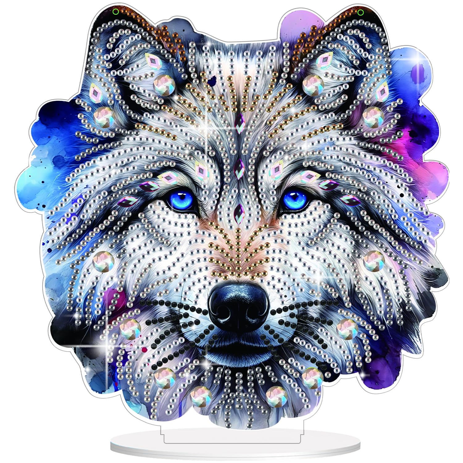Lxmsja Diamond Art Wolf Desktop Ornaments