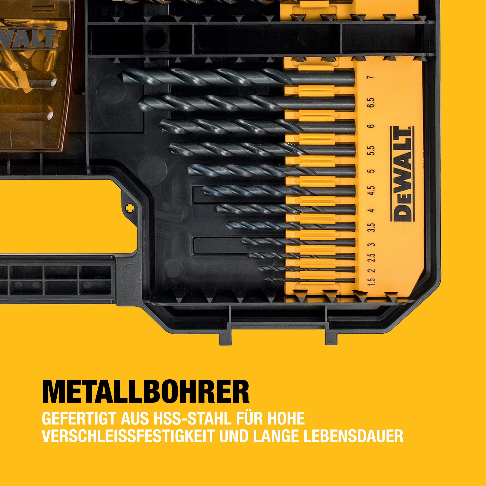 DEWALT 100-teiliges High Performance Bohr- und Schrauberbit-Set (kompatibel mit der Schublade der TSTAK-Box IV), DT71569-QZ
