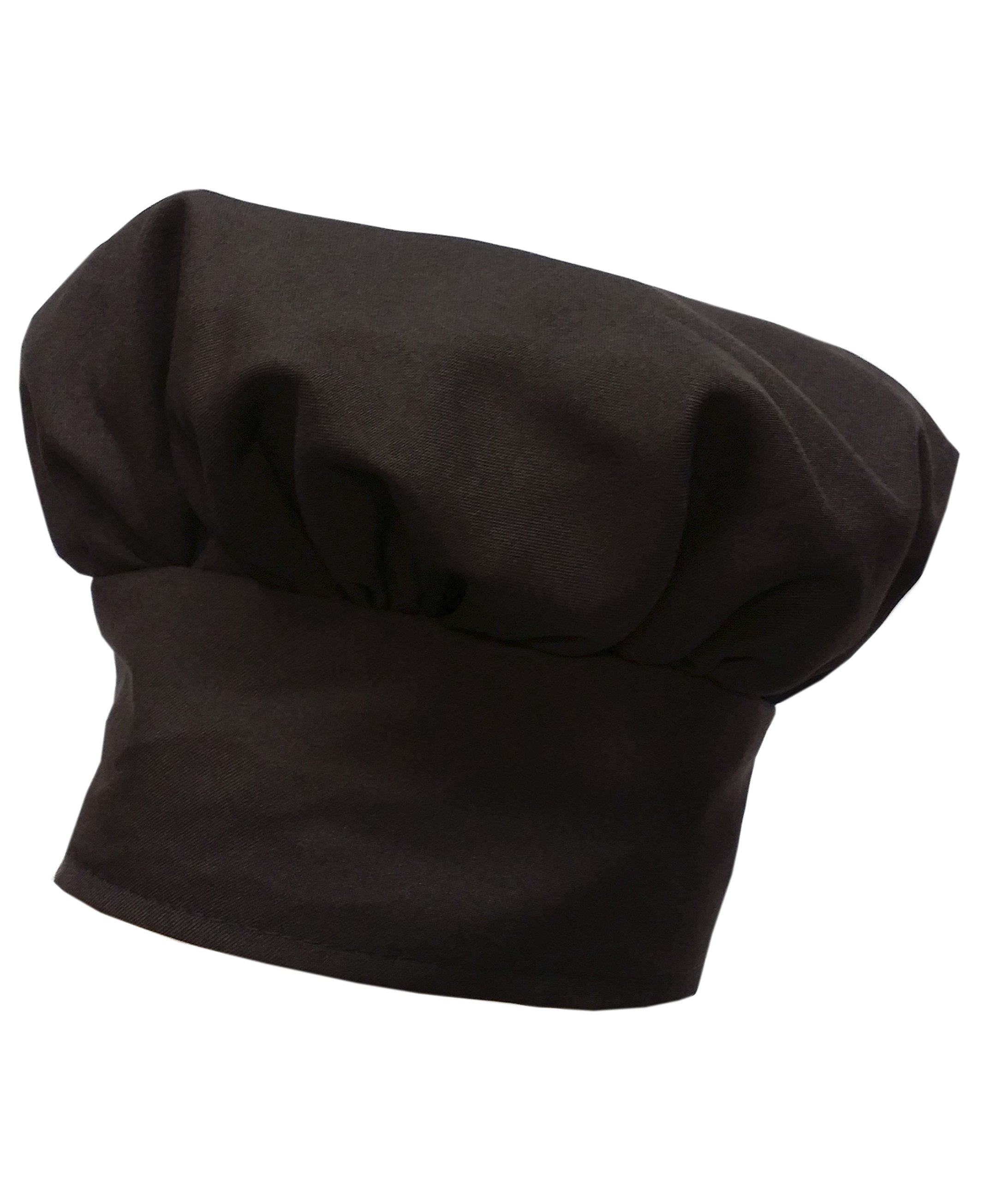 CHEFSKIN Big & Tall 2X XXL Mushroom Chef Hat, Fully Adjustable (Chocolate)