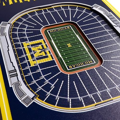 Miniatura 69 de YouTheFan NCAA 3D StadiumView 8x32 Banner