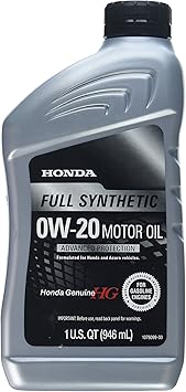 Honda 08798-9063 Blended Full Synthetic Motor Oil, 1 Quart Bottle, 32 Oz