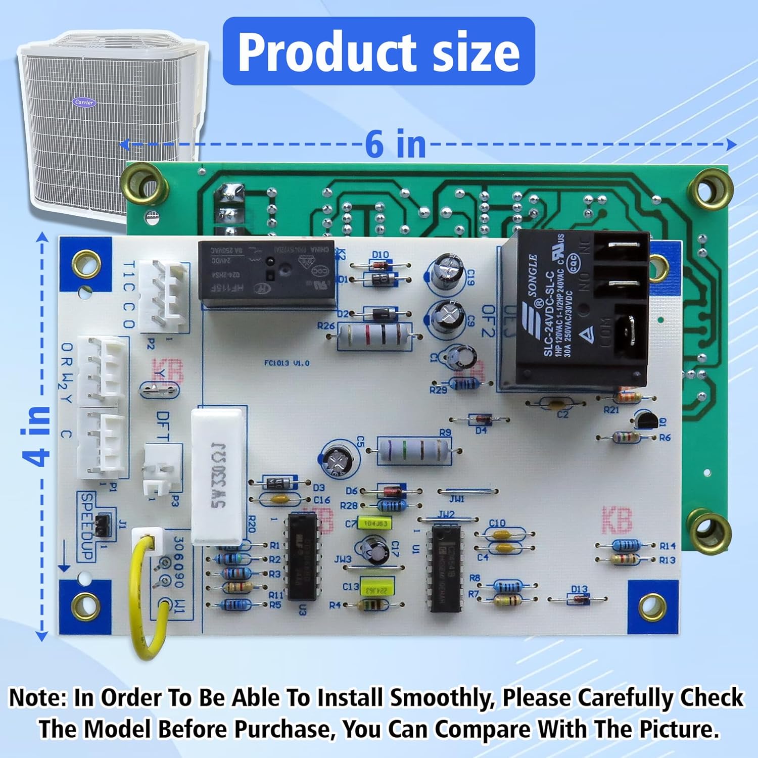 Upgraded HK32EA001 HK32EA007 Defrost Timer Control Board,For Carrier Bryant Payne HVAC Heat Pumps CEPL130524-01