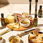 Thoughtfully Gourmet, Olive Oil Spice Infusion Gift Set, Premium Cold Pressed Extra-Virgin Olive Oil from Spain, Includes 4 Flavored Olive Oils and 3 Flavorful Spice Infusion Blends, Set of 7
