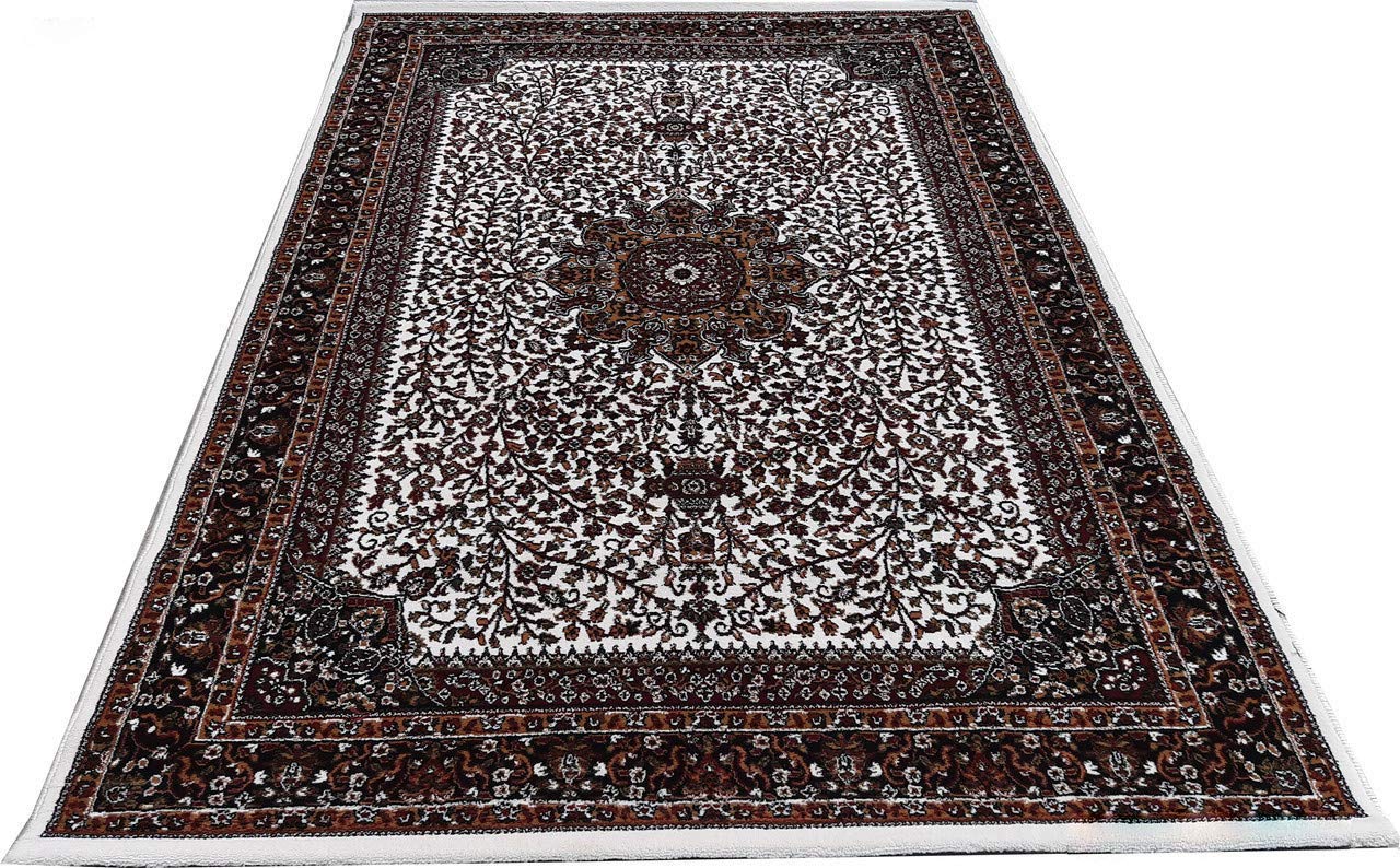 Buy RutBa Rugs Silk Kashmiri Design Royal Look Traditional Persian