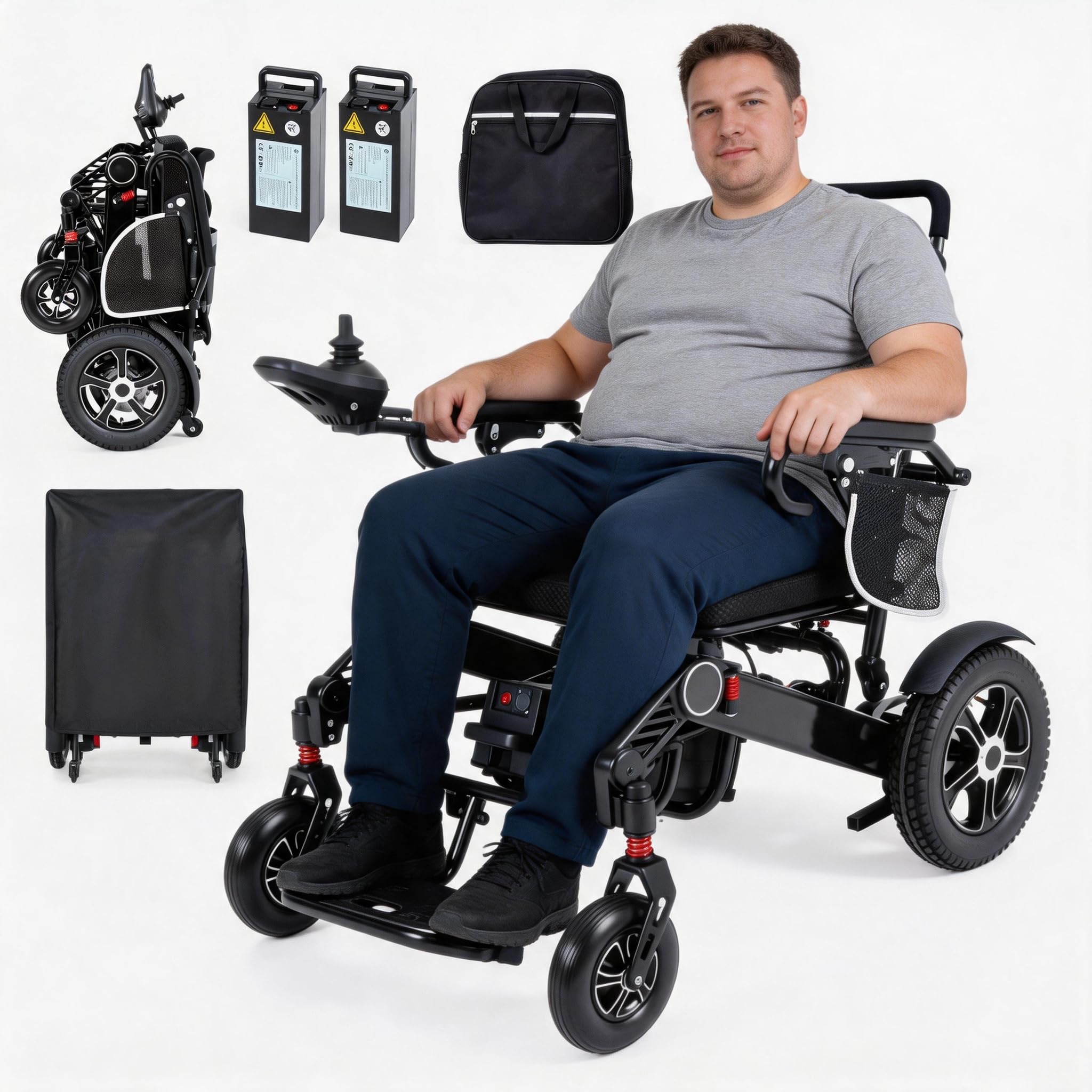 MUJOCOOKER 440lb Electric Wheelchair