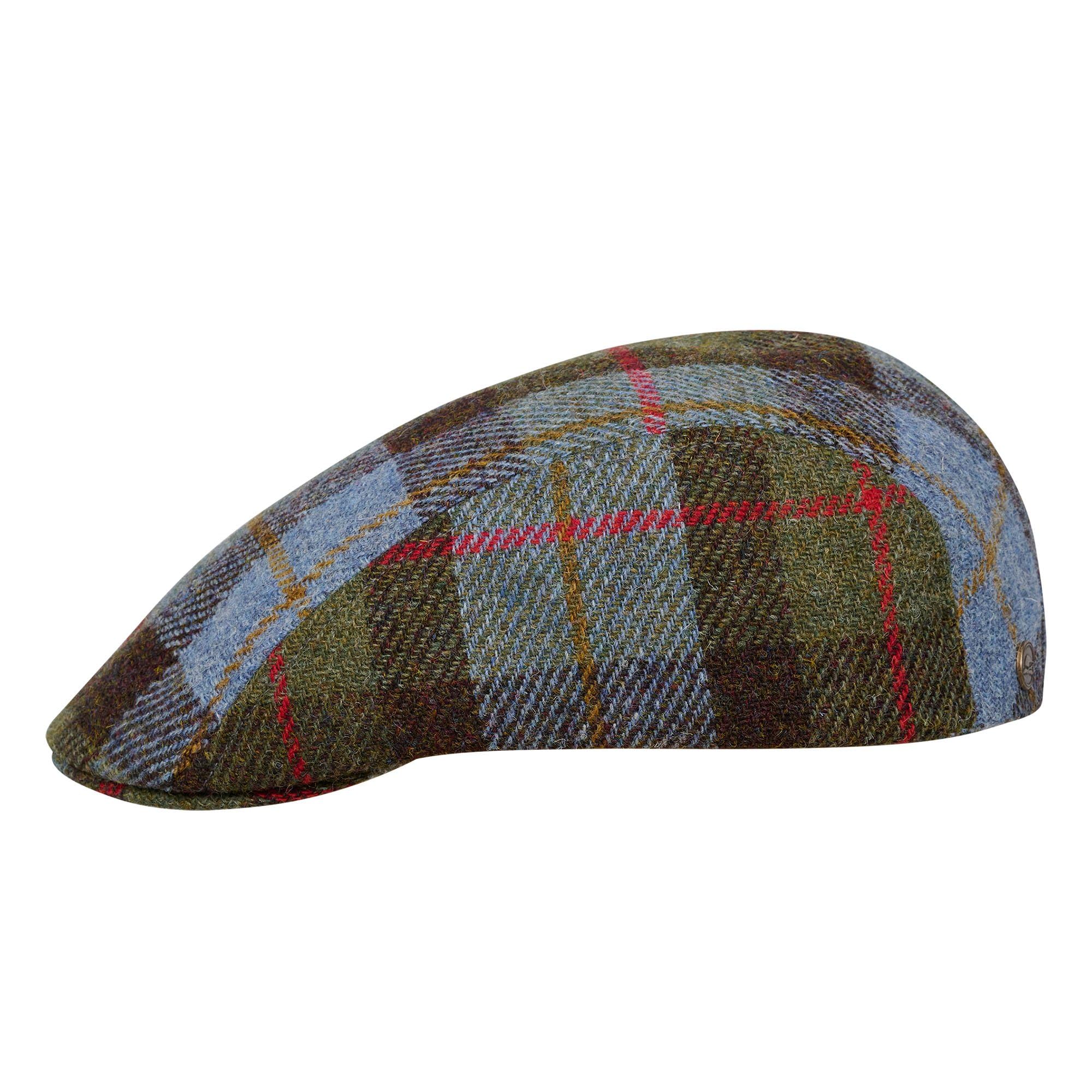 Men's Flat Cap NORTE Harris Tweed Earflap Flat Men Cap Jeff Paddy