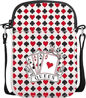 CMNIM Bridge Gifts for Women Bridge Queen Crossbody Bag Bridge Card Game Gift Bridge