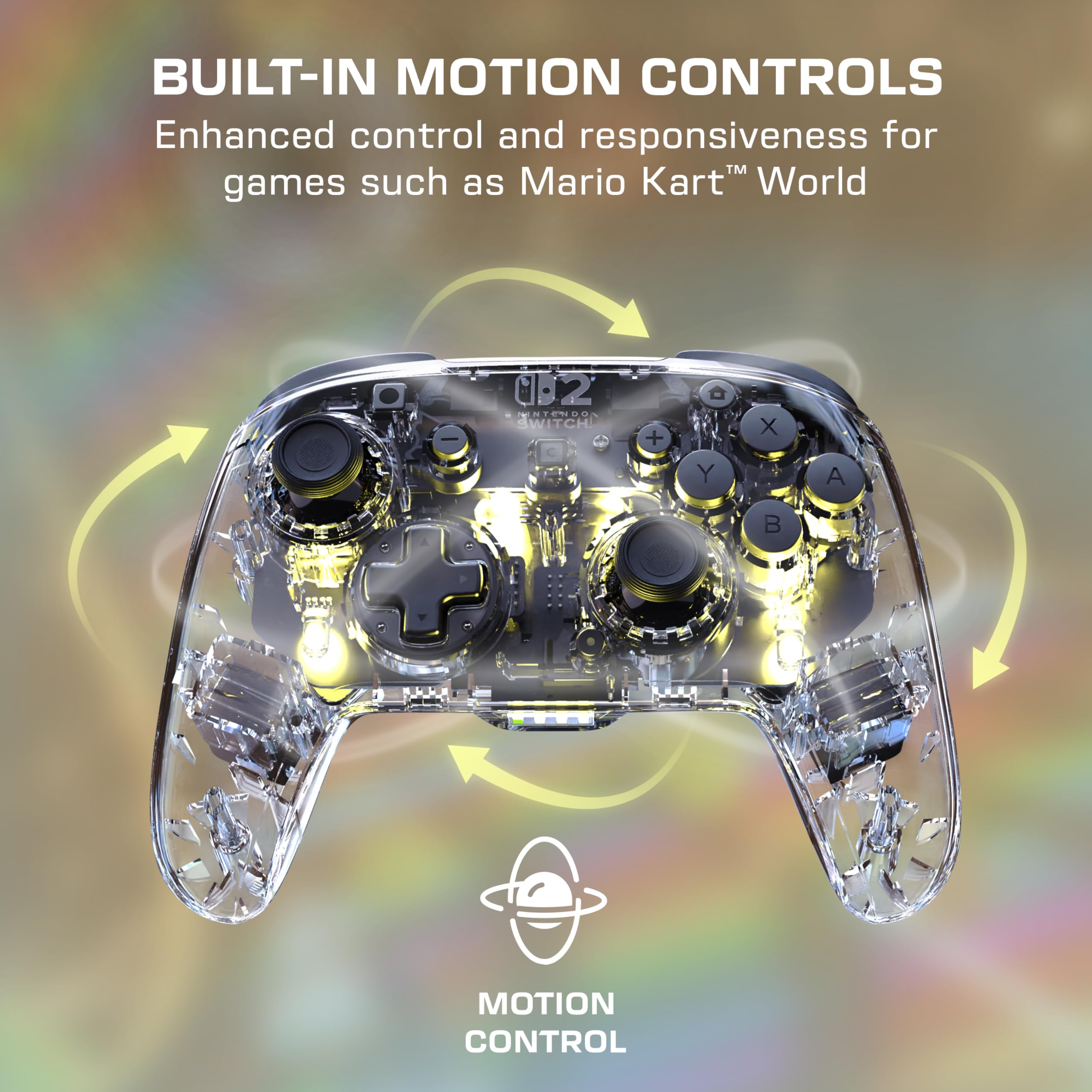 Turtle Beach Afterglow Chiaro Controller da gaming RGB wireless con licenza ufficiale per Nintendo Switch 2