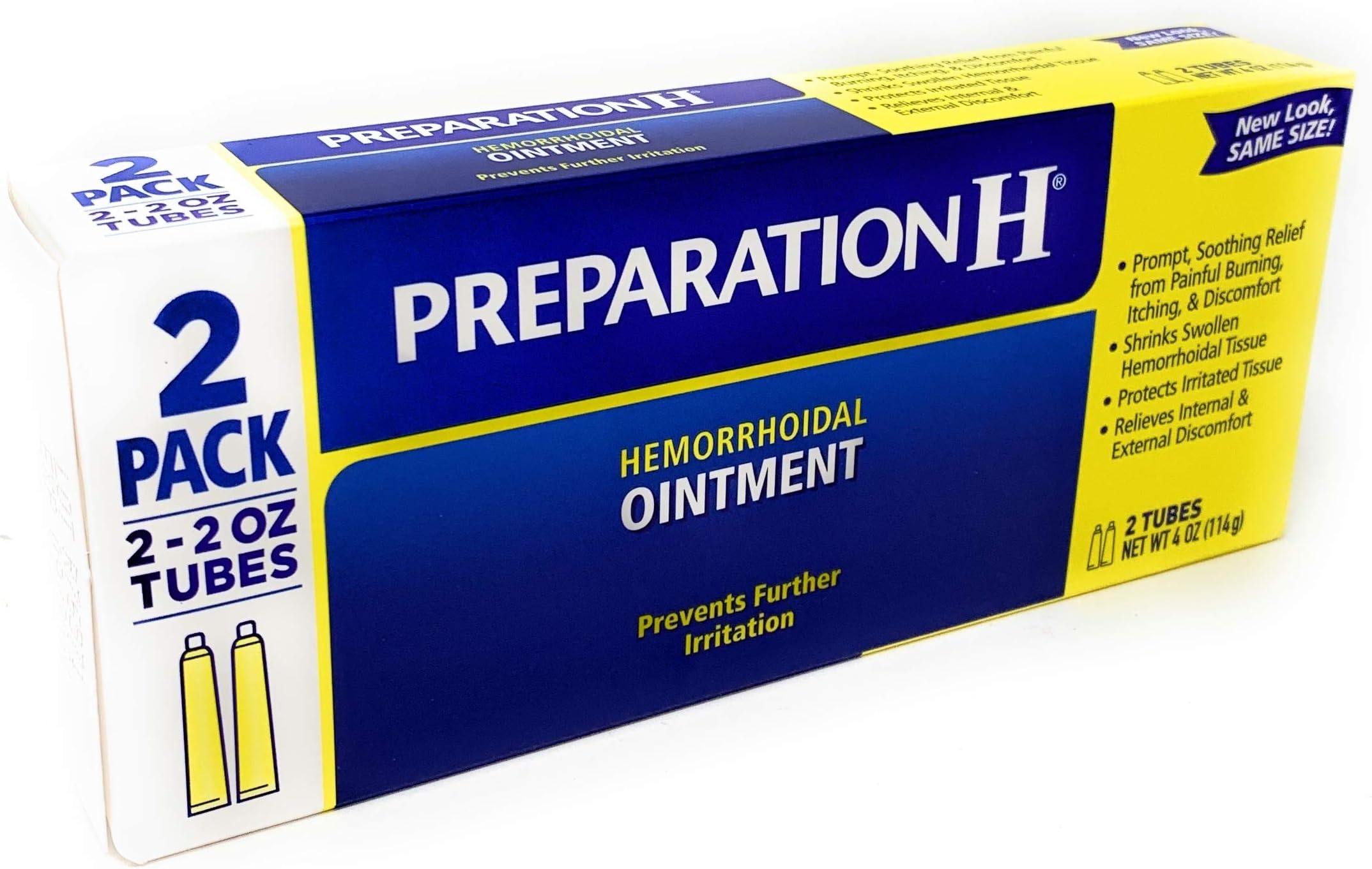 Hemorrhoidal Ointment - 4 oz TOTAL (2 oz x 2 tubes)