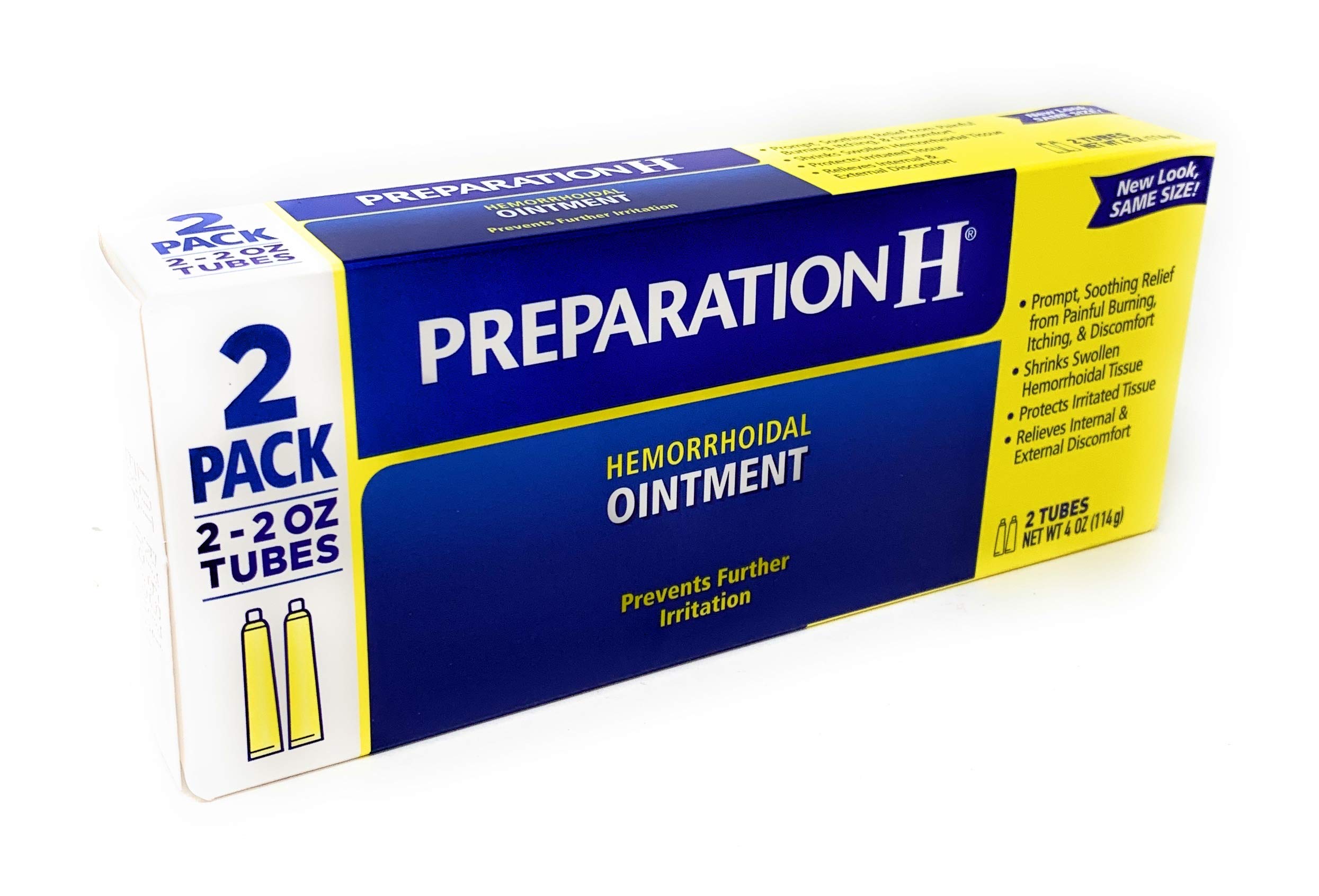 Preparation H Hemorrhoidal Ointment - 4 oz TOTAL (2 oz x 2 tubes)