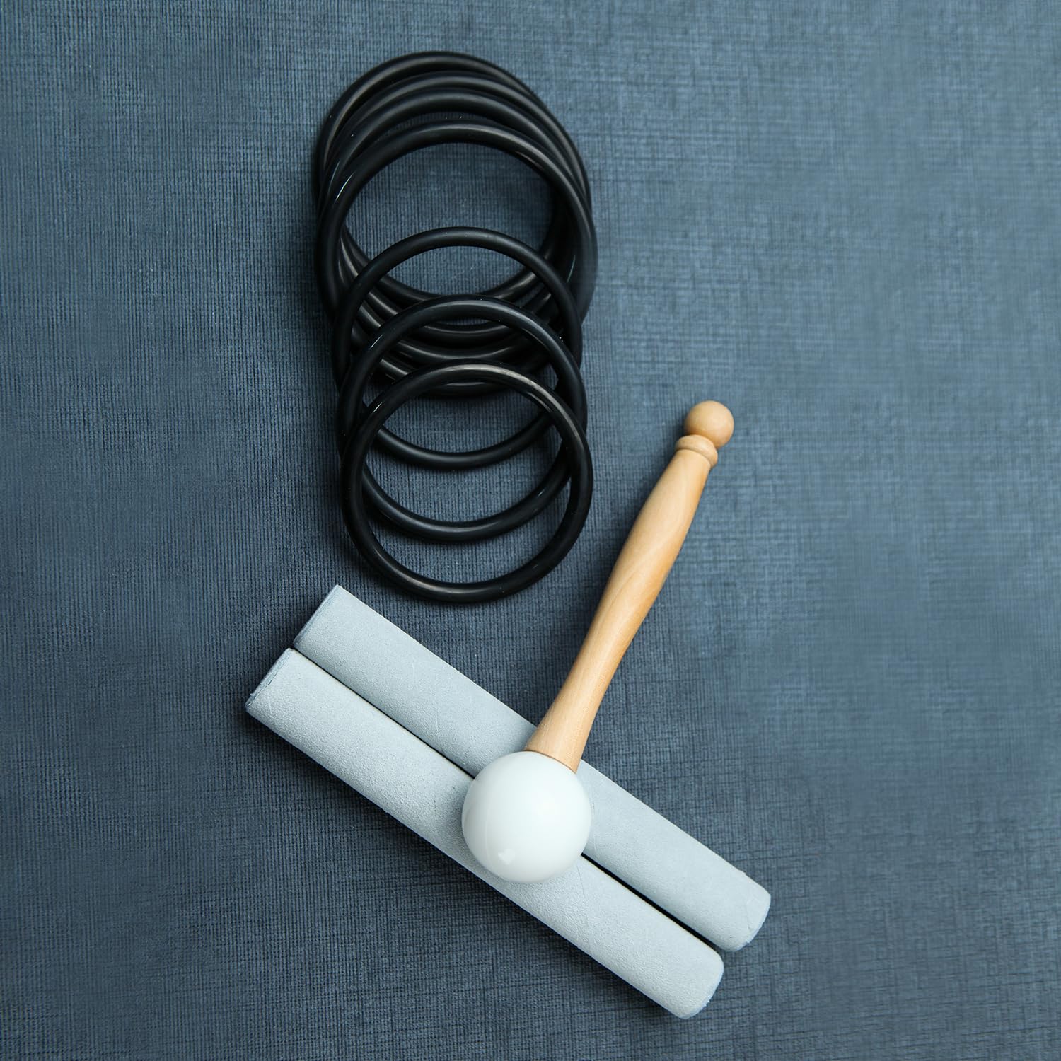 Hye-eun Set di 7 campane tibetane in cristallo di quarzo nero, strumenti musicali per meditazione, con custodia per il trasporto, per la guarigione del suono, la pulizia, sollievo dallo stress