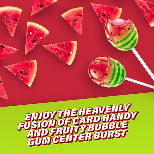 Miniatura 22 de PALETA RELLENA DE CHICLE BON BON BUM COLOMBINA, SABOR A MARACUYá, 24