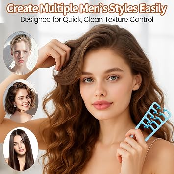 2-Pack Texturizing Comb Wide-Tooth Styling