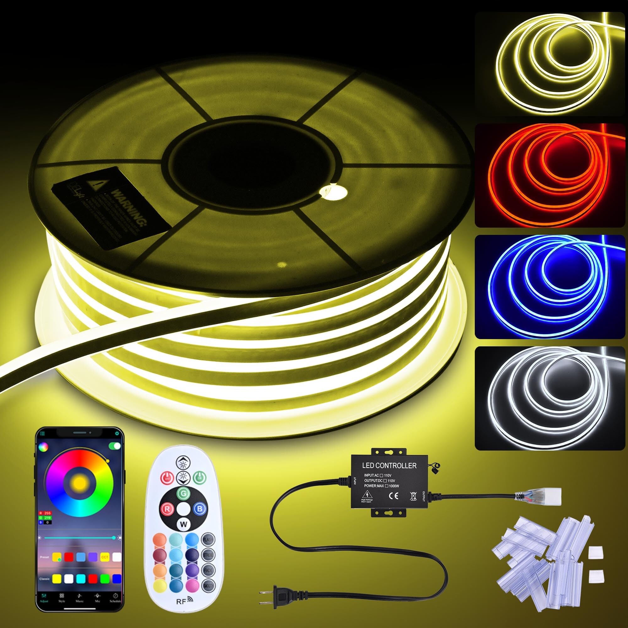 Window Rop Light Snapklik.com : DELight AC 110-120V Waterproof IP65 Window Display RGB ...