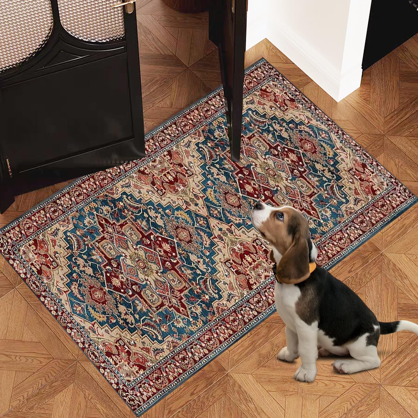 Teppich Läufer für Küche, Flur & Wohnraum 70 x 200 cm Rutschfest Waschbar Küchenteppich Flurteppich Läufer Lang Fußmatte Flur Runner Teppiche kurzflor Korridor Teppich Teppichläufer für Entryway