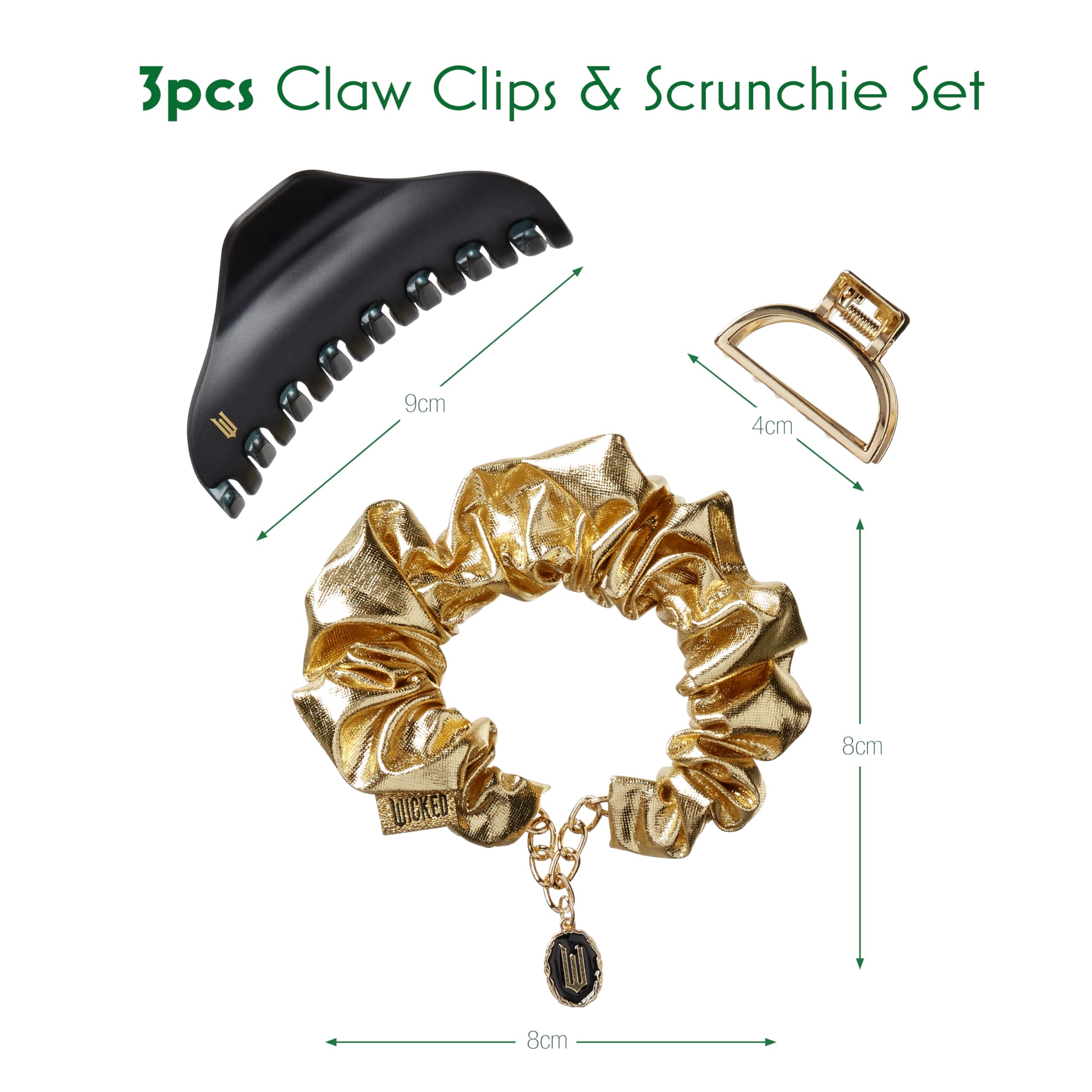 Amazon.com : Wicked 3PK Claw Clip & Scrunchie set - hair clips