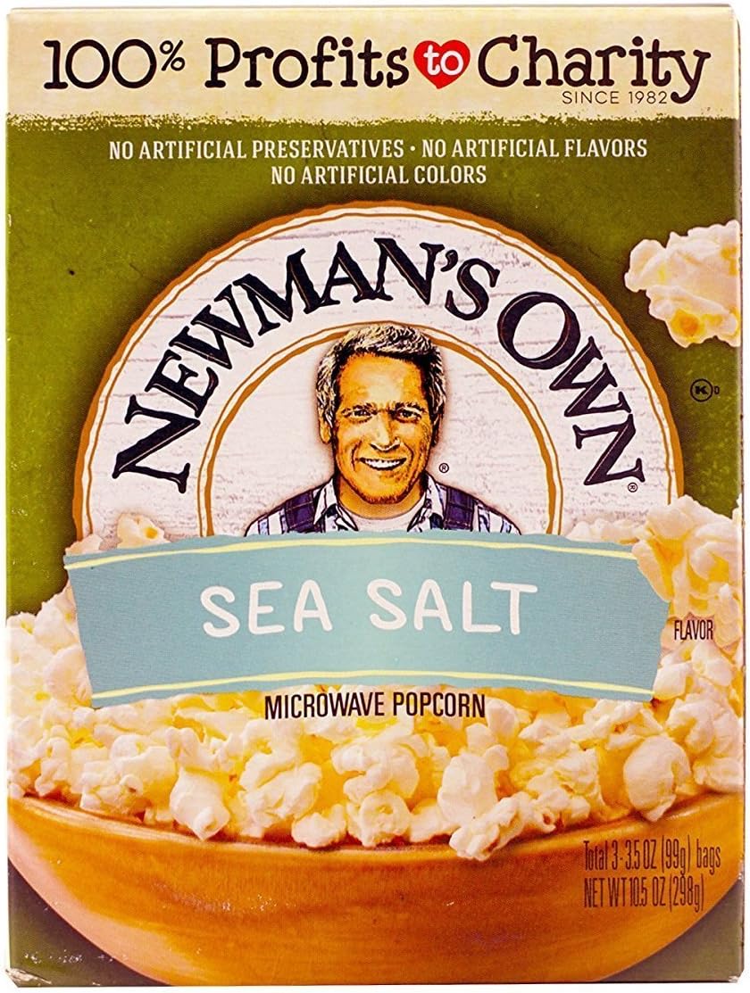 Newman's Own Natural Microwave Popcorn 10.5 oz (Pack of 12)