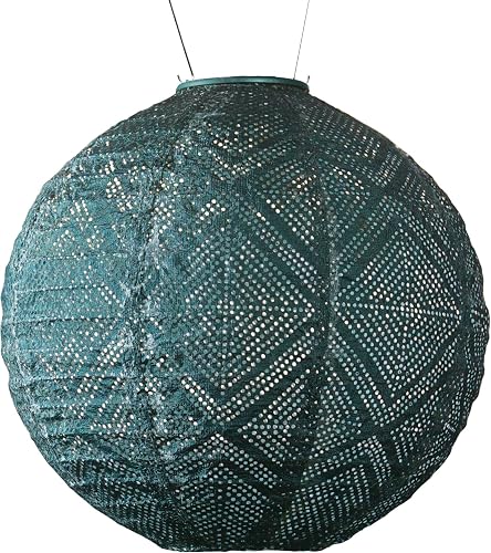 Allsop Soji Stella Boho - 12" Handmade LED Outdoor Lantern - Ink