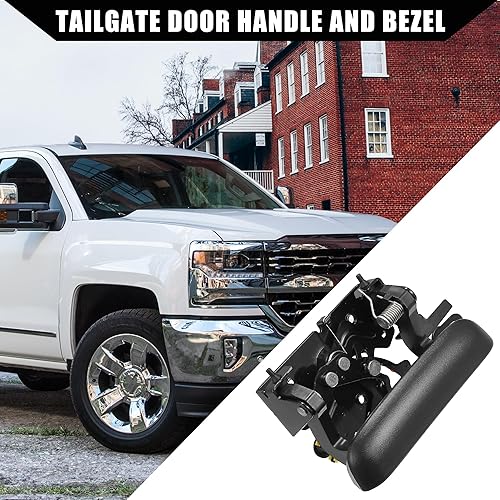 Miniatura 3 de Manija y bisel para puerta trasera de automóvil para Cadillac Escalade EXT 2002 para Chevy Avalanche 1500 2002-2006  TraseraPlástico  1 juego