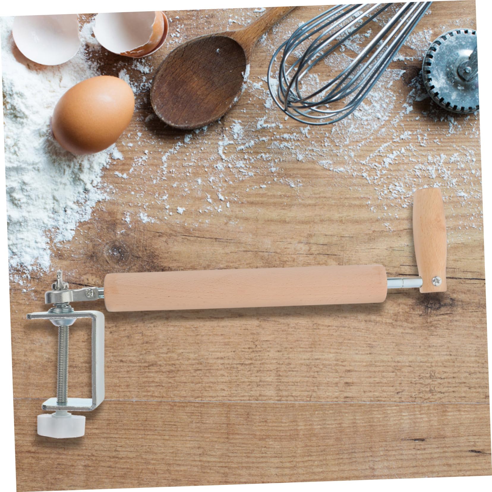 Rodillo De Madera Abrazadera Herramienta Para Amasar Masa De Albóndigas Utensilio De Cocina Hogar Rodillo Para Pizza