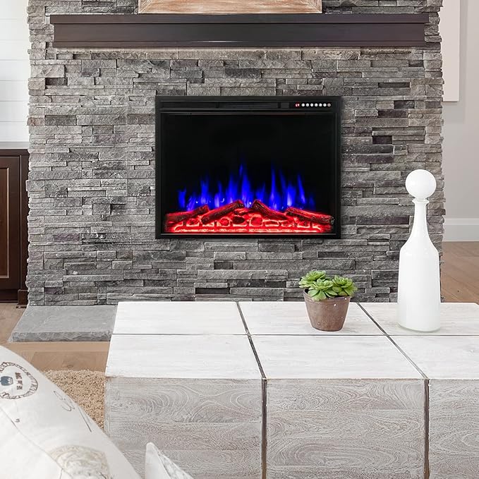 Chimenea Eléctrica COSTWAY 34 Pulgadas 1500W miniatura 4