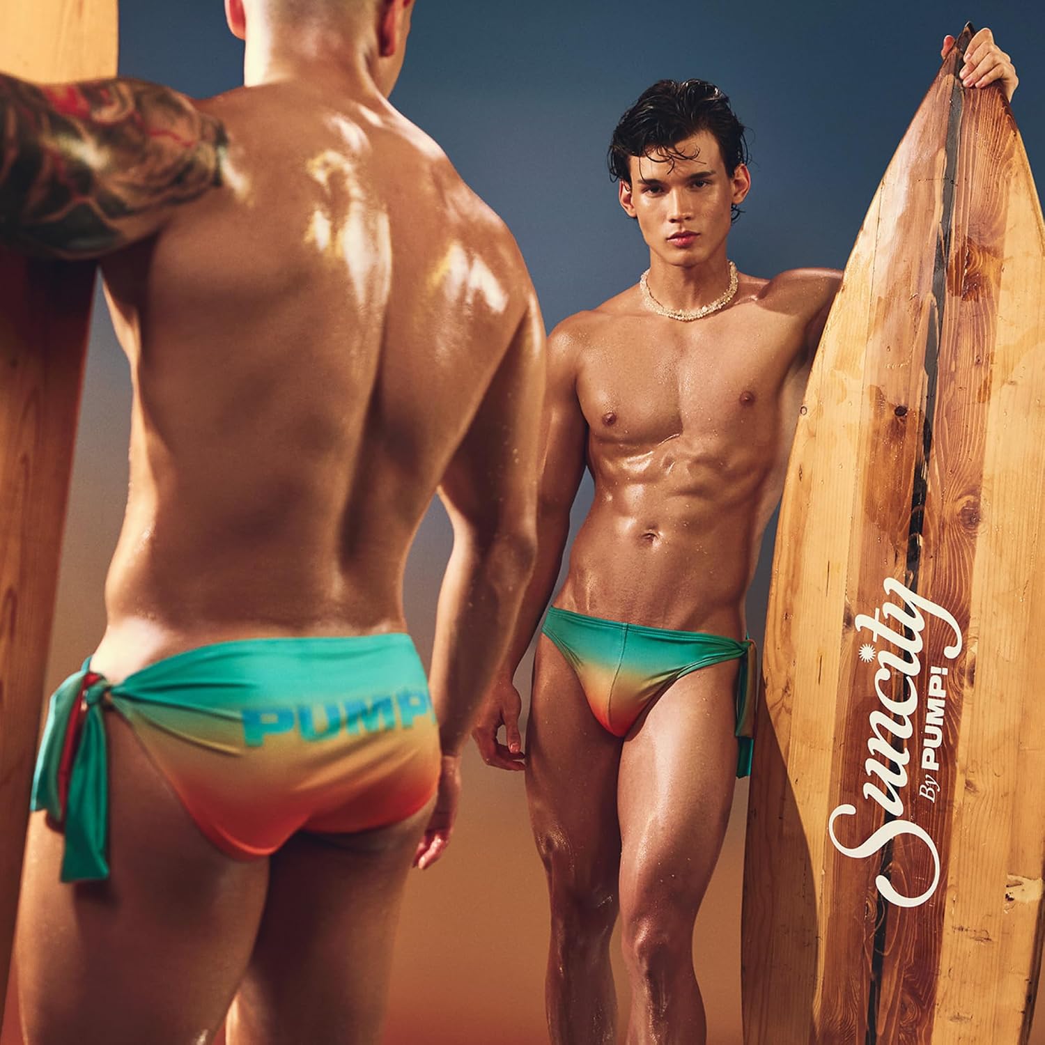 Pump! Swim Brief - Men's Watercheekies, Sporty & Supportive Fit, Quick-Dry & Chlorine-Resistant Fabric