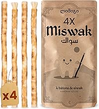 Set of 4 sticks by Siwak - 100% natural toothbrush - Cleaner, disinfectant and whitening - Ecological, Biodegradable and Vegan - Ebook Offer