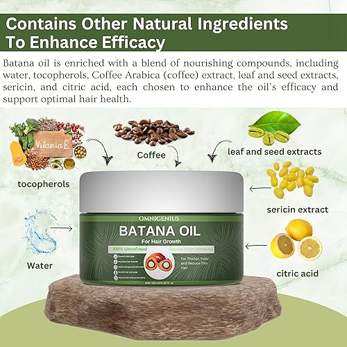Miniatura 6 de Aceite de batana 100% crudo para el crecimiento del cabello, aceite de batana sin refinar de Honduras, tratamiento eficaz para cabello seco, cabello
