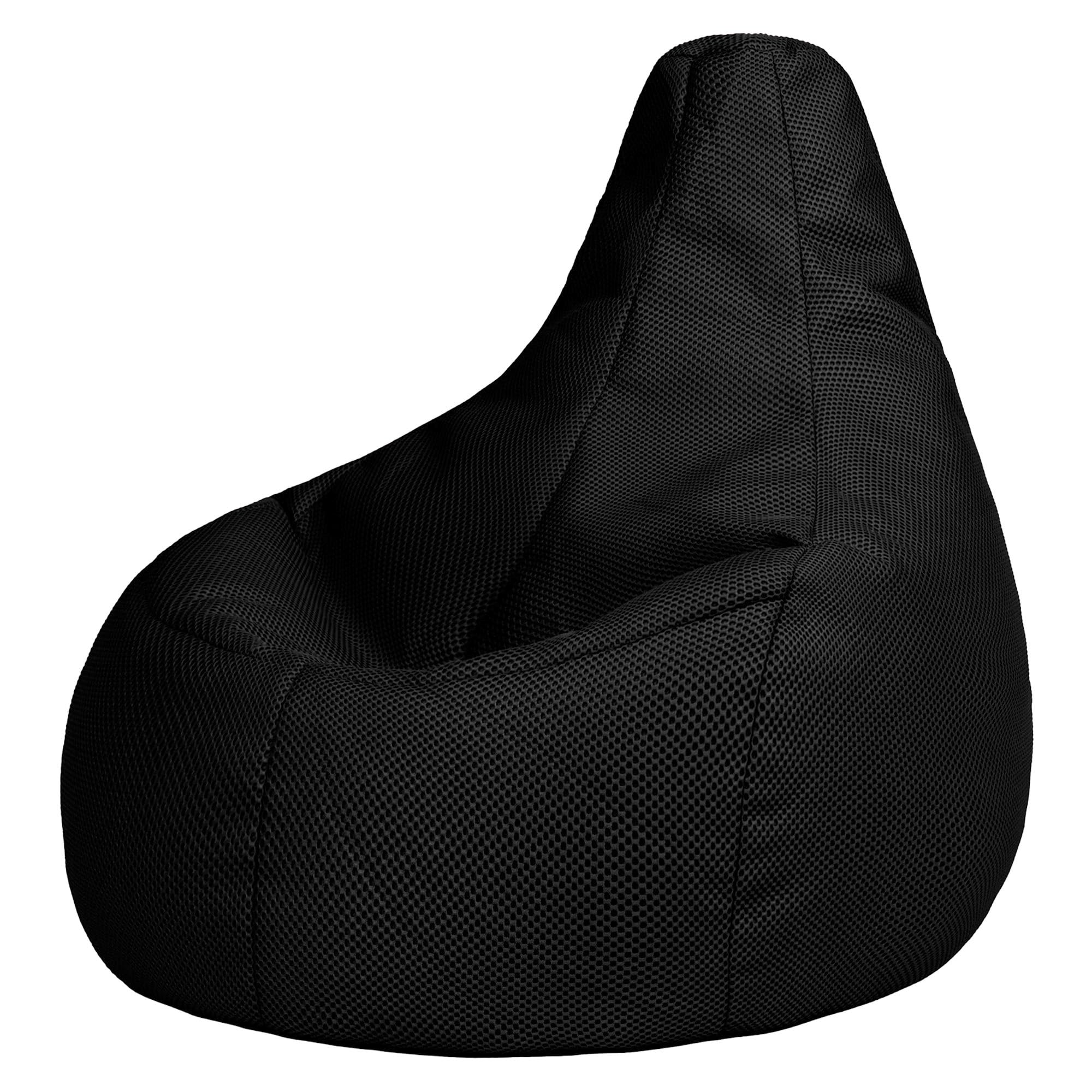 Icon Performance Mesh Gaming Sitzsack XXL – Schwarz, Webstoff