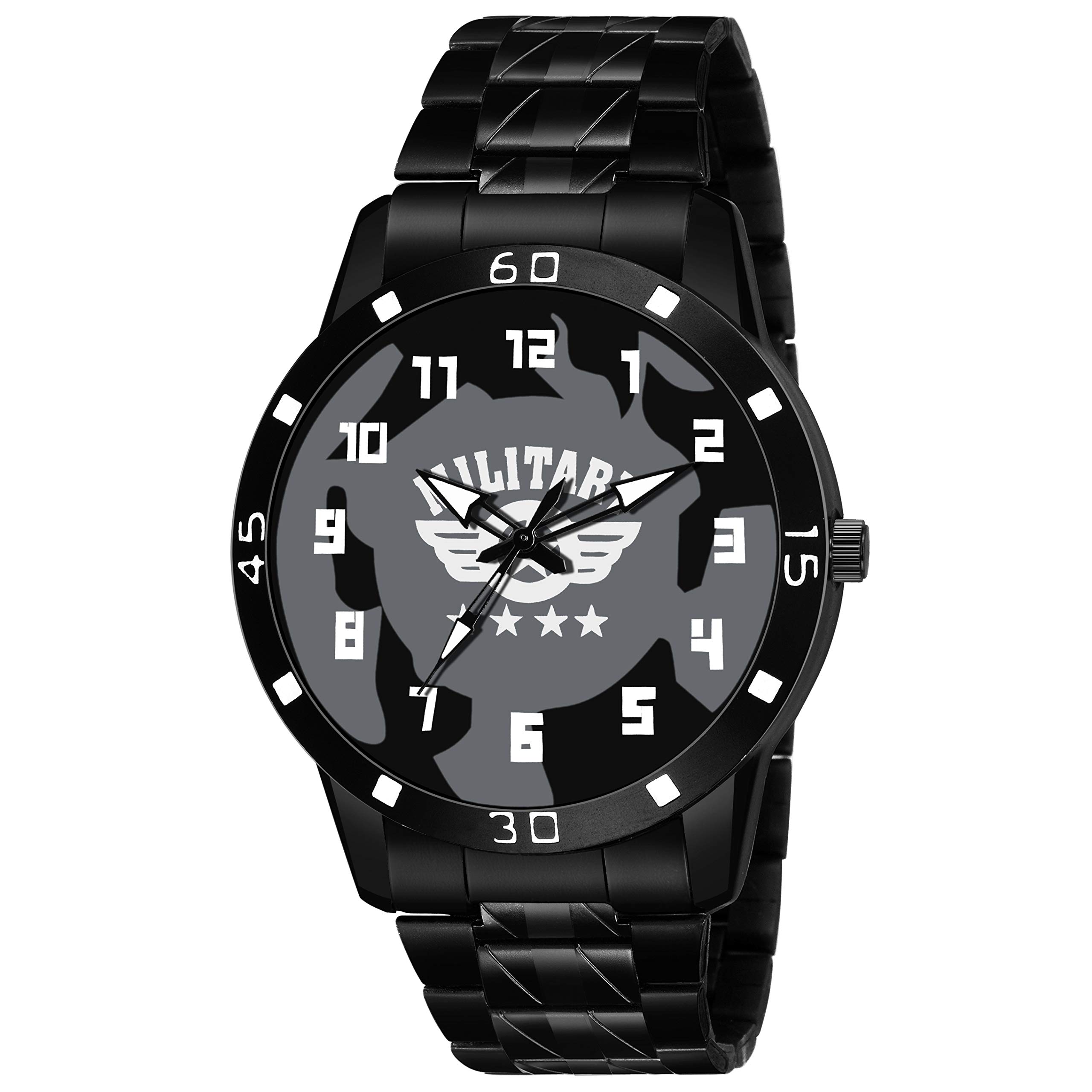 PIRASO Times - Military CRPF Commando - Watch for Mens & Boys-42-MLTRY-GRN (Black Chain) (B07P41KZCT) Amazon Price History, Amazon Price Tracker