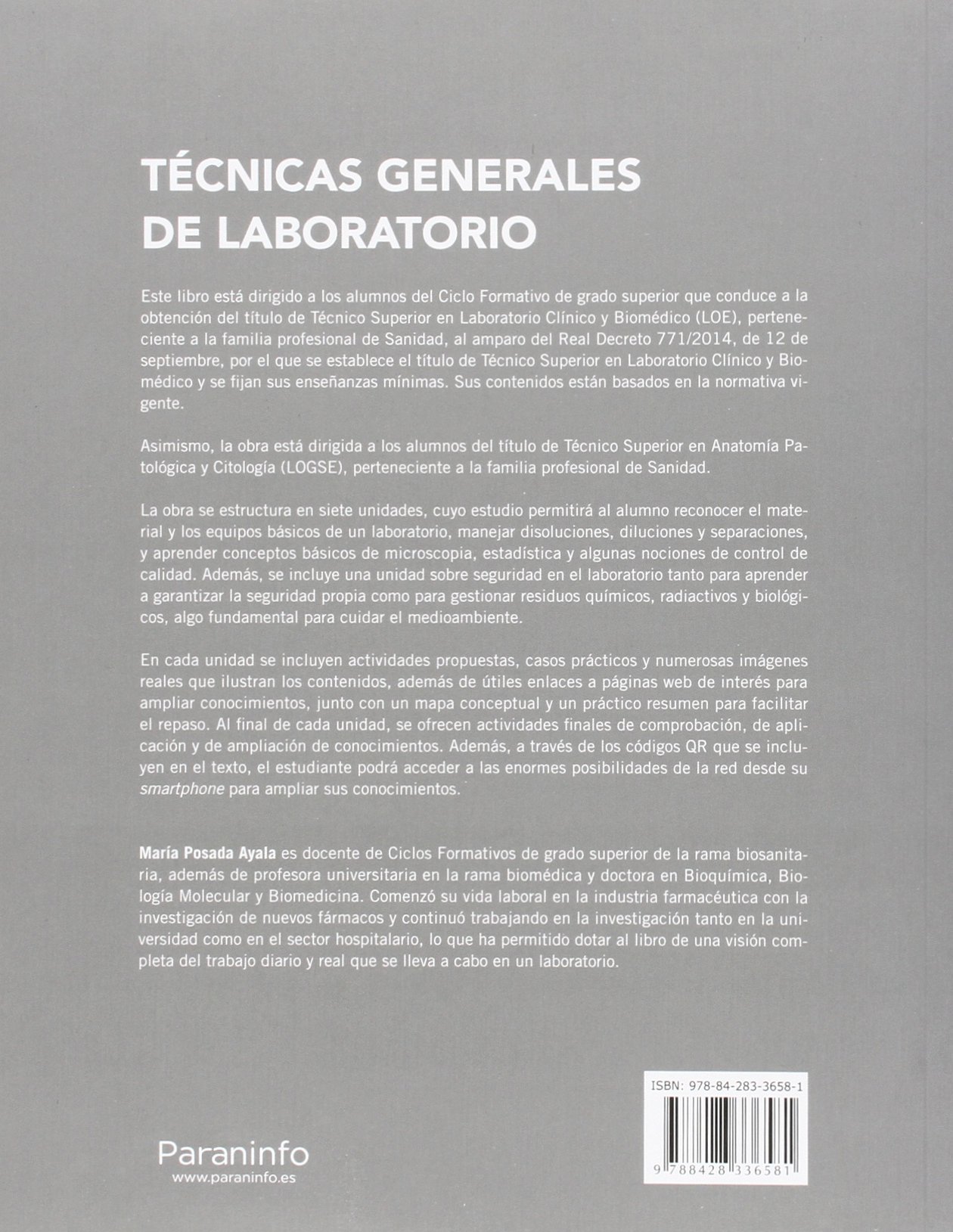 Técnicas generales de laboratorio (Sanidad)