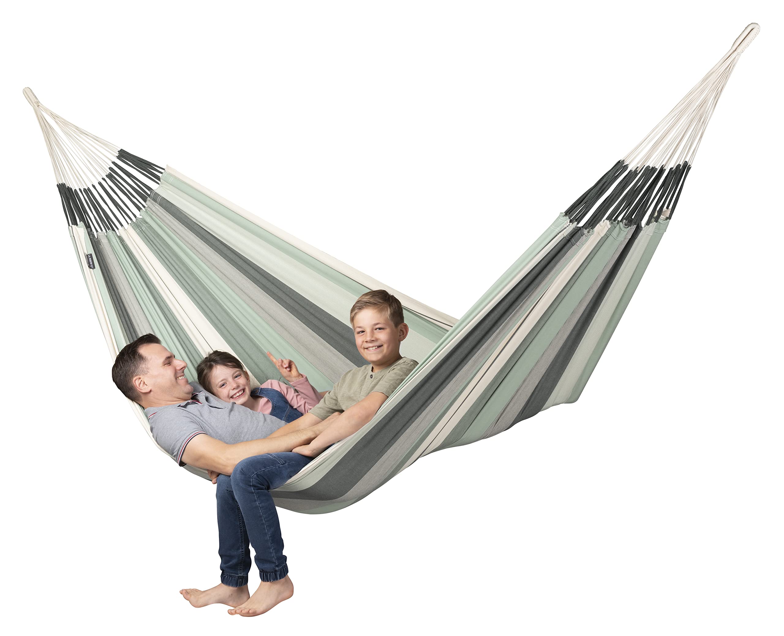 LA SIESTA® Modesta Olive - Klassische Hängematte Kingsize aus Bio-Baumwolle