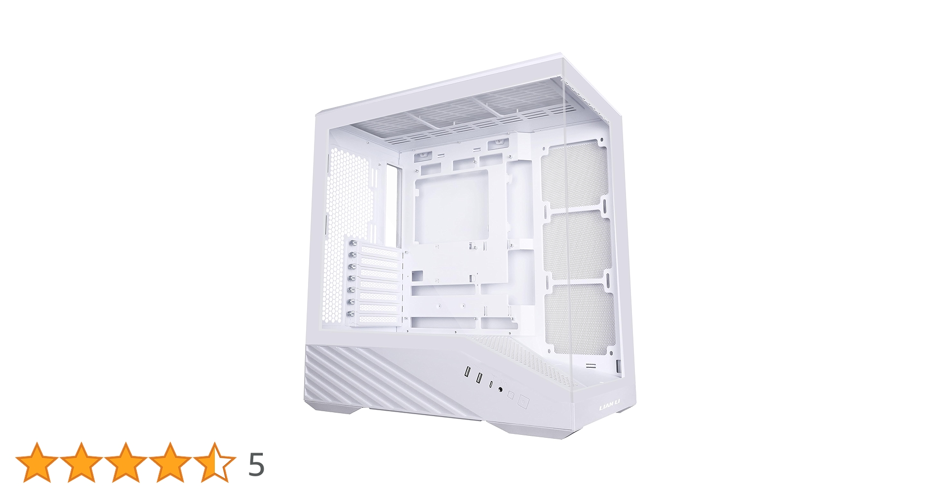 Amazon | Lian Li VECTOR V100 White ピラーレス PCケース LED