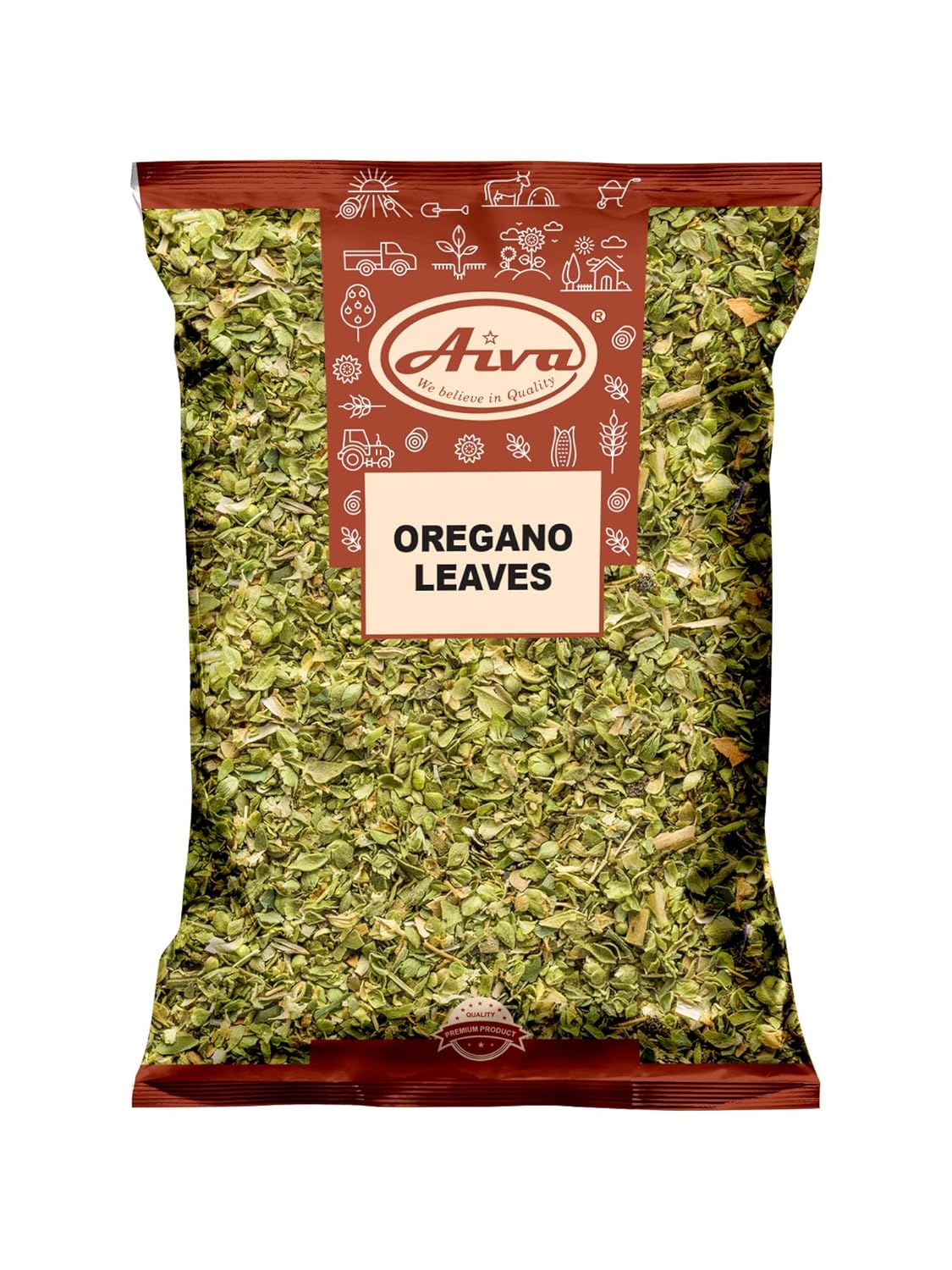 Aiva Oregano Leaves | Dried Herb | for Cooking Pizza | Pasta Sauces | Seasoning | Italian Recipes (14 oz Pack Of 10)