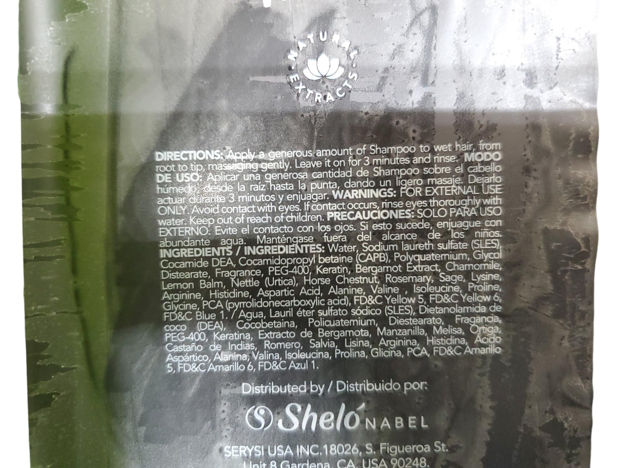 Sheló NABEL Bergamot Shampoo for Fragile, Brittle Hair, 17.92 Fl Oz