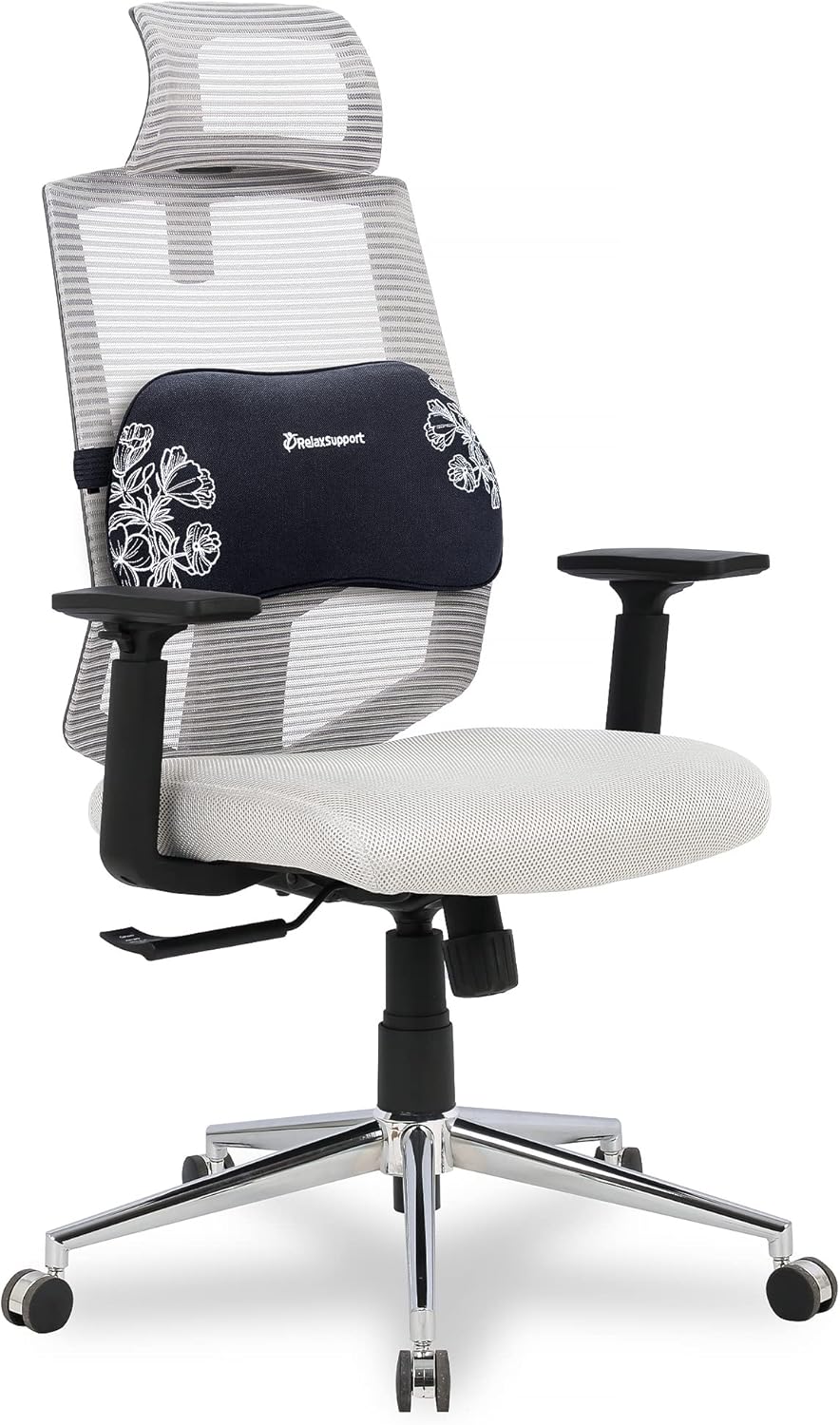 RELAX SUPPORT RS17 Flower Lumbar Support Pillow - Office Chair Back Support -Chair Cushion for Back Pain Uses ArcContour Special Patented Technology Has Unique Convex Shape for a Pain Free Back…