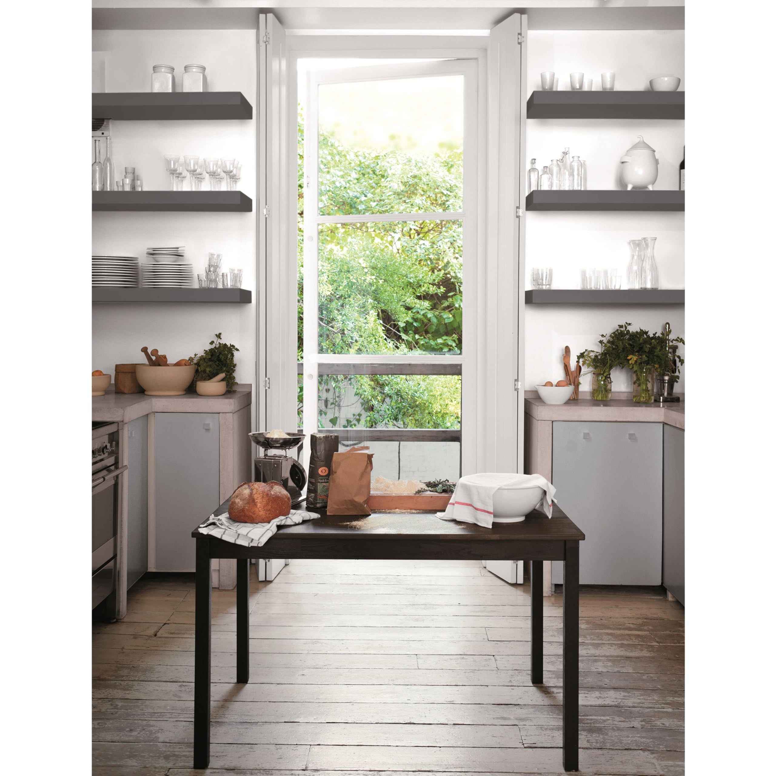 Dulux Valentine Peinture Laque Valénite Glycéro multisupport intérieur-extérieur – Grande résistance pour boiseries et ferronneries - aspect Brillant Anthracite 2L 5211216