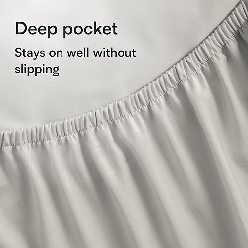 Miniatura 7 de Protector impermeable de colchón tamaño Individual de 39x75 pulgadas. Transpirable, sin ruido, 8 a 20 pulgadas. Cama de microfibra cepillada ultra