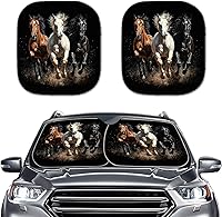 Vista 18 de Parasol para parabrisas de automóvil con estampado de playa tropical, protección universal para proteger el interior del automóvil, bloquea