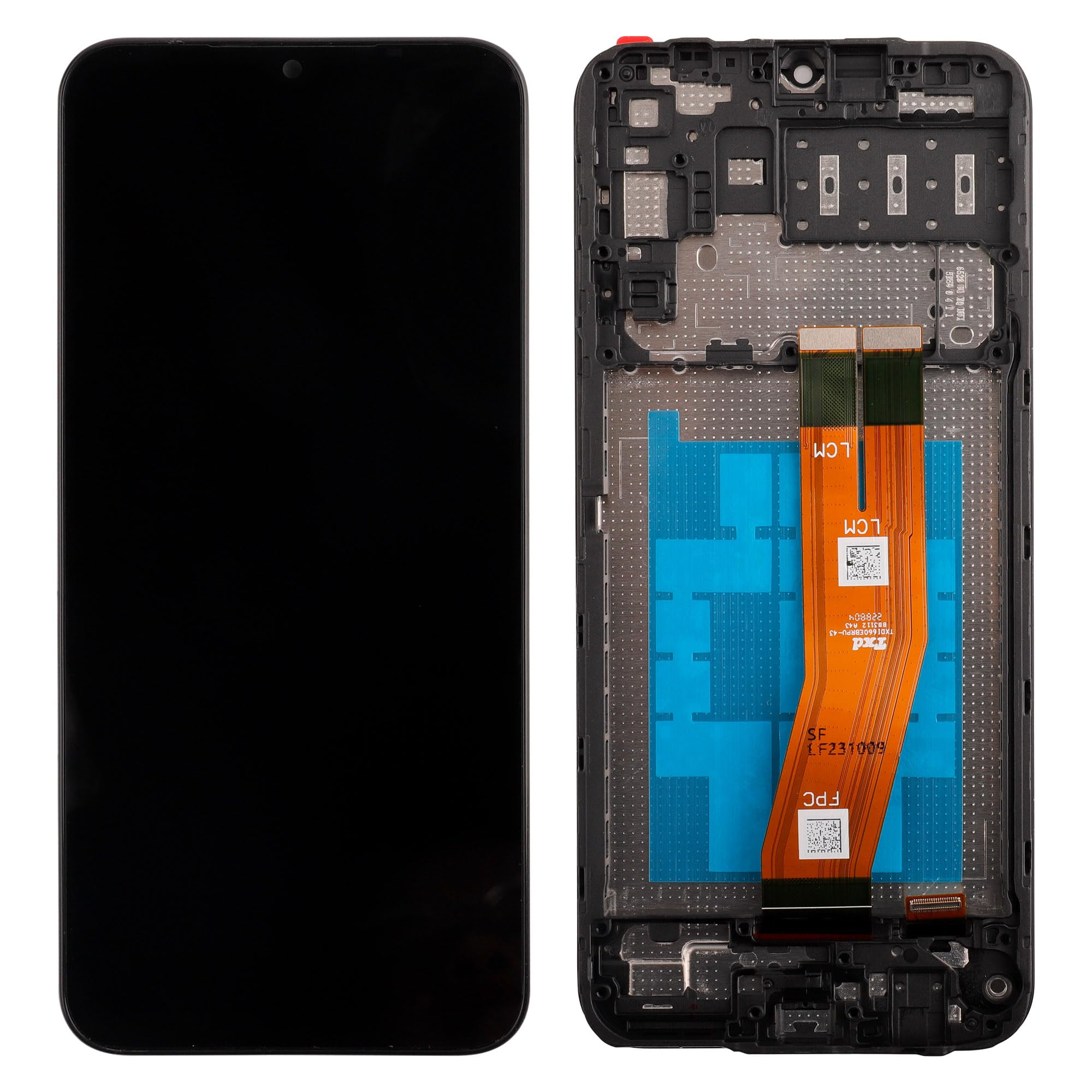 OLED Replacement Compatible with Samsung Galaxy A14 4G SM-A145P A145 A145P (Black with Frame) LCD Display Touch Screen Digitizer Assembly with Repair Tools-6.8inch