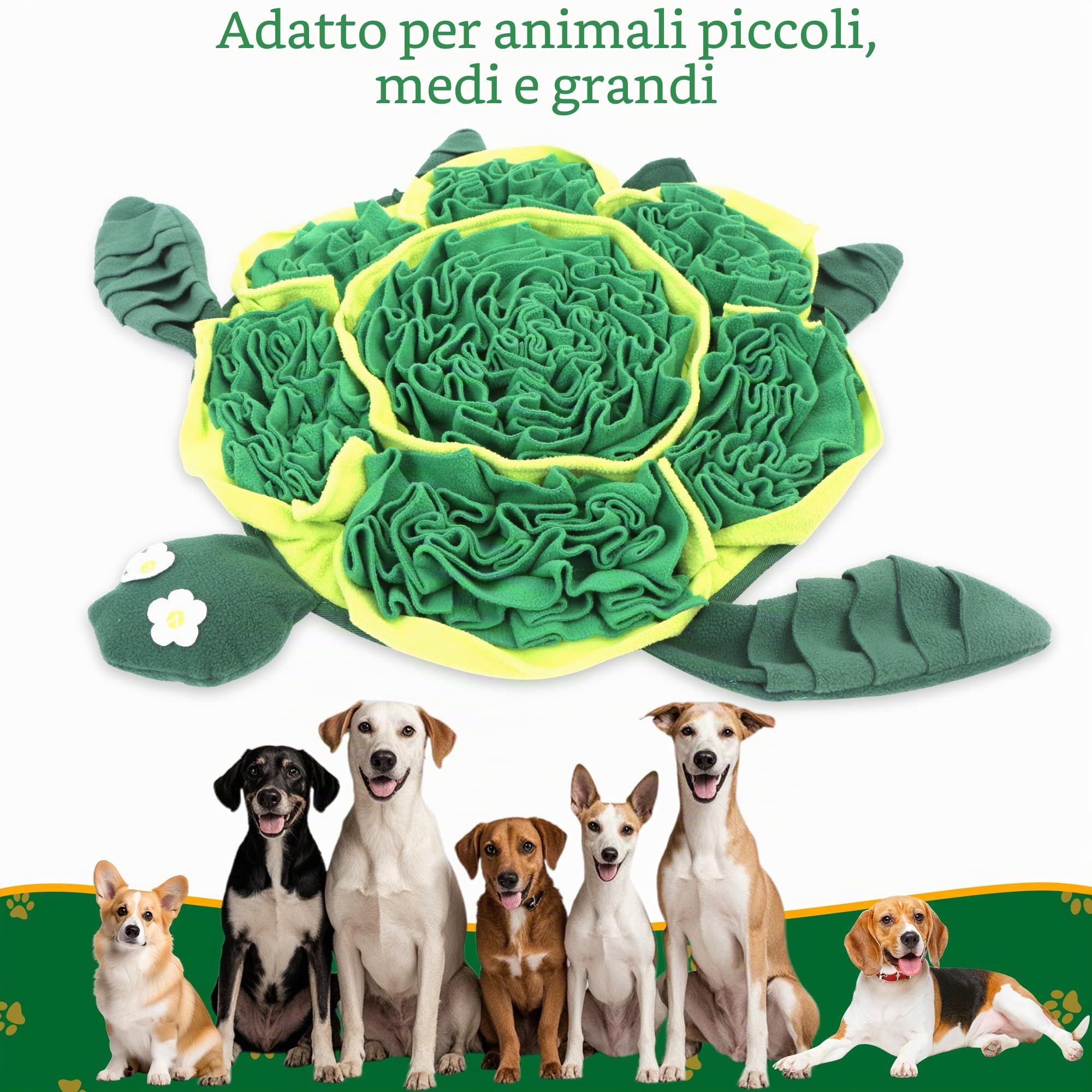 Tappetino Olfattivo Per Cani, Tappetini Interattivi Per L'alimentazione, Giocattoli Per L'addestramento Olfattivo, Tappetino Grande Per Cani, Migliora Abilità Di Ricerca