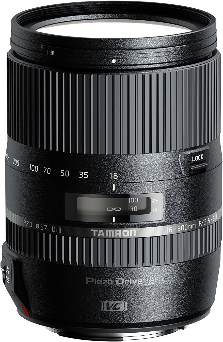 Tamron 16-300mm F/3.5-6.3 Di-II VC PZD All-In-One Zoom for Nikon DX DSLR Cameras (Renewed) Tamron 16-300mm F/3.5-6.3 Di-II VC PZD All-In-One Zoom for Nikon DX DSLR Cameras (Renewed)