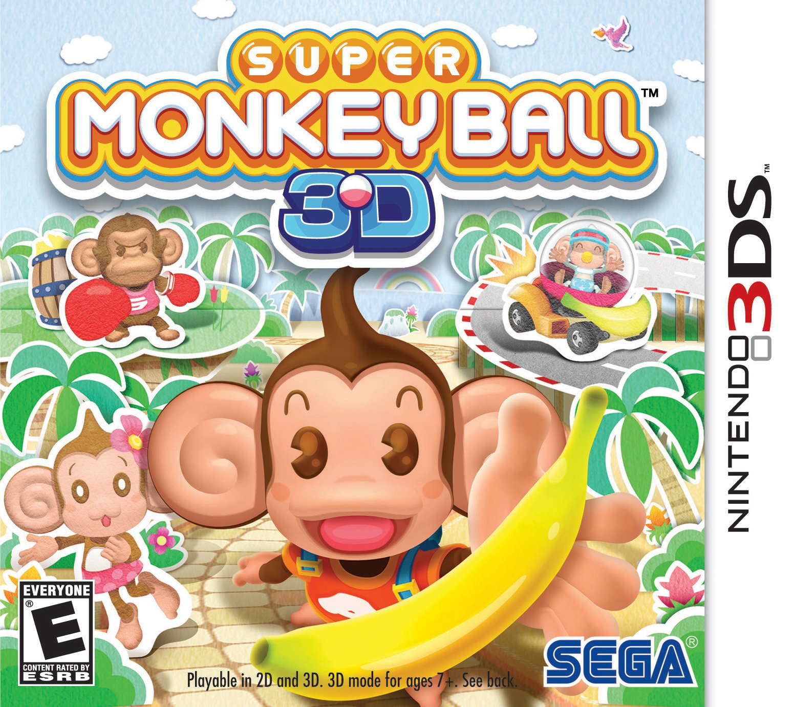 Super Monkey Ball 3DS jeu Nintendo action et adresse pour console portable