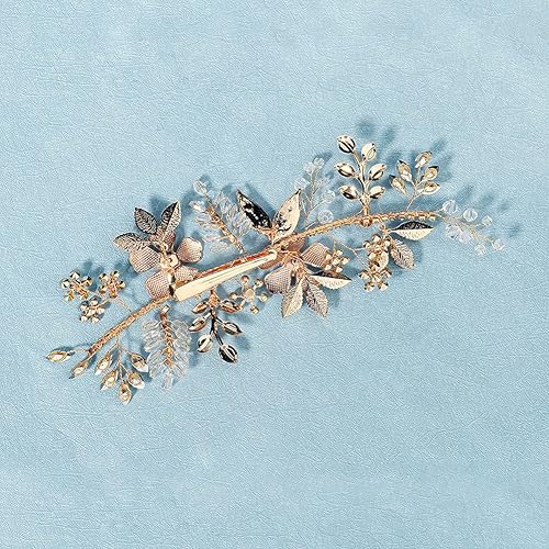 Miniatura 6 de Pinzas para el pelo de boda para novia, horquillas de cristal para dama de honor, pinzas para el cabello con perlas y diamantes de imitación, piezas