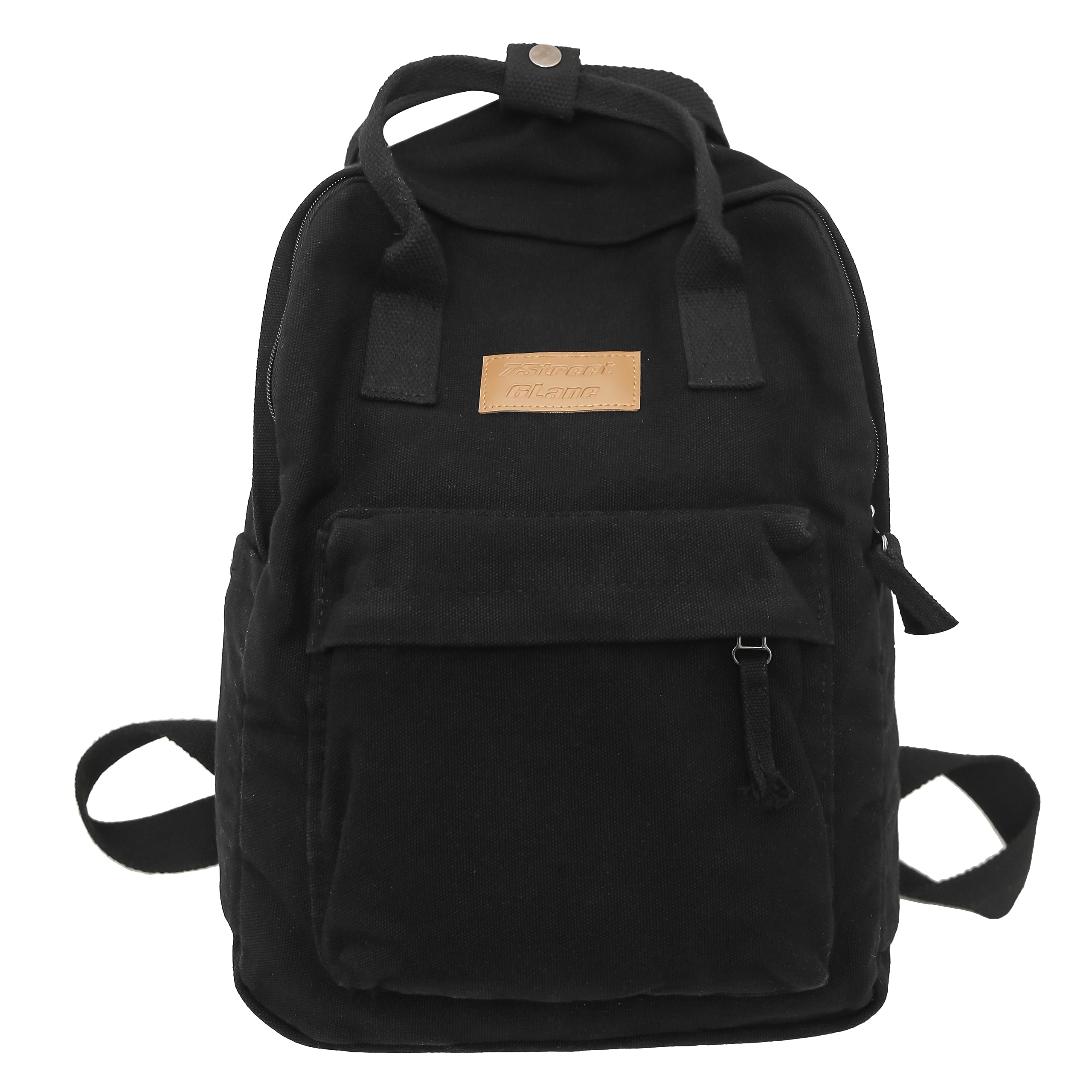 TeeYee Canvas Rucksack Damen Backpack mit Griff Medium Kapazität Mädchen Daypack Schulrucksack mit Mehre Fächer