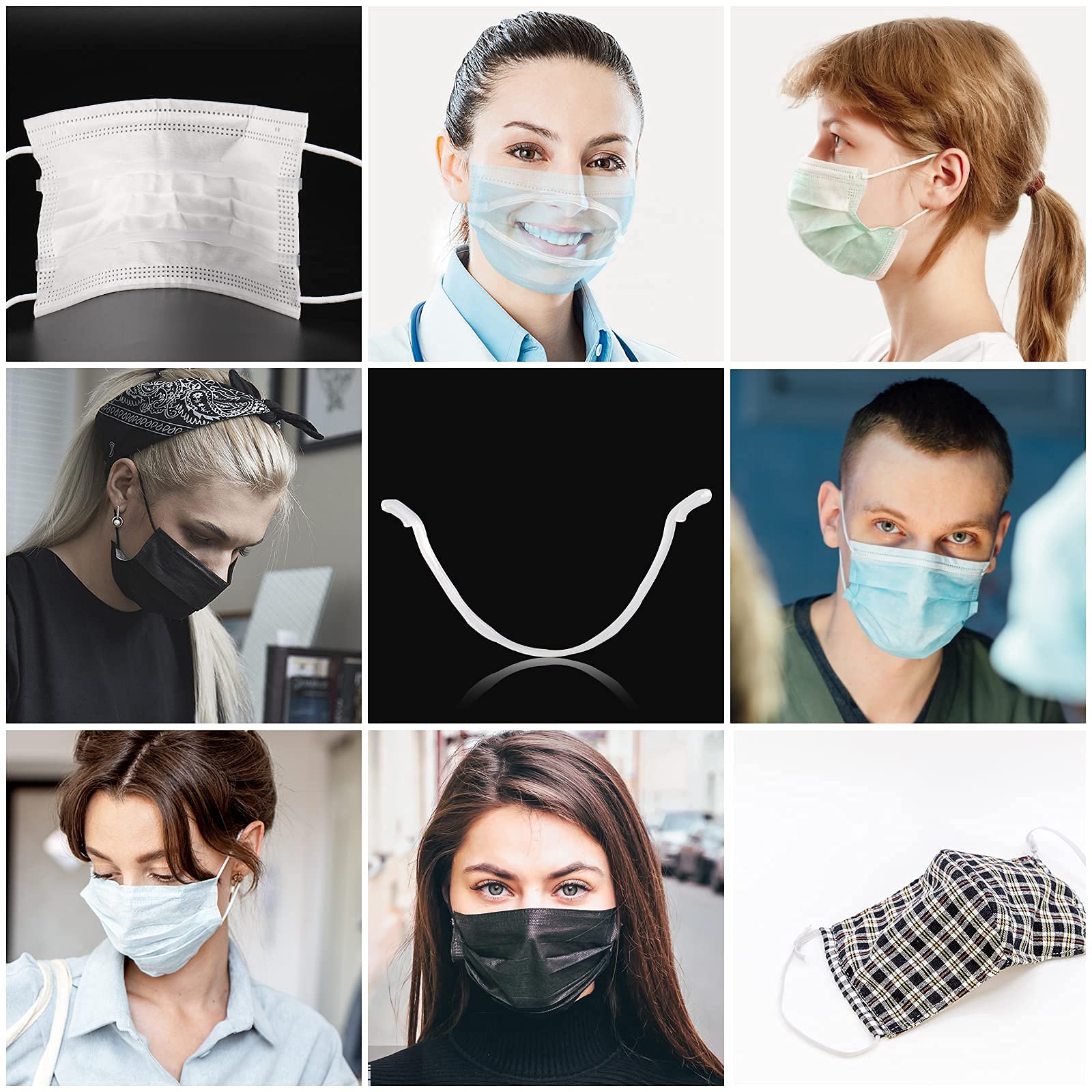 Mask Inserts For Breathing Room (12Pcs) TOOVREN Upgraded 3d Face Mask Bracket, Mask Guards For