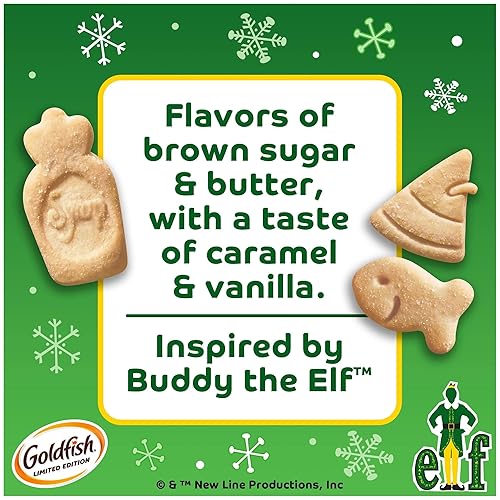 Miniatura 9 de Goldfish - Galletas Graham con sabor a jarabe de arce elfo, edición limitada, 6.35 oz6.4 onzas (paquete de 4) enviadas desde Canadá