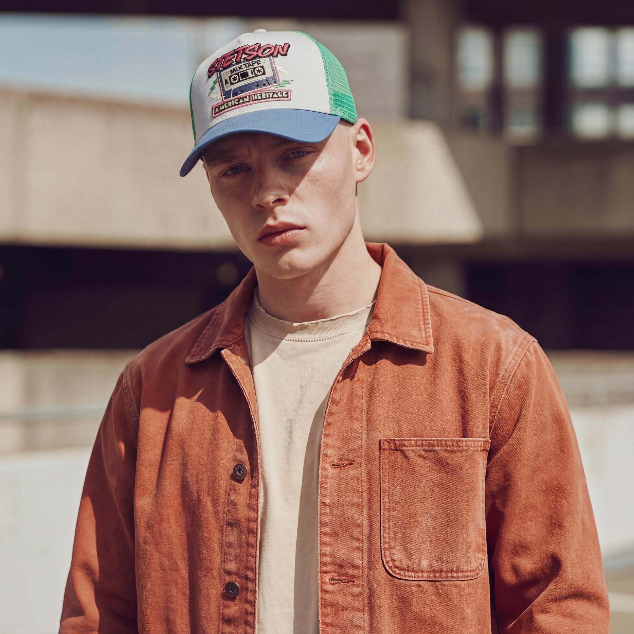 Stetson Mixtape Trucker Cap Basecap czapka baseballowa czapka z siateczką dla kobiet/mężczyzn – snapback, z daszkiem, na wiosnę, lato, jesień, zimę, wiosnę