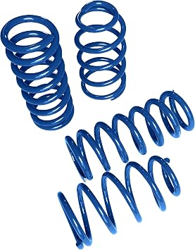 1.6"F/2.0"R Lowering Springs Blue for 79-04 Ford Mustang